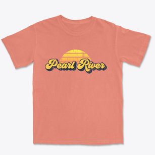 Pearl River New York Sublime Sunset Premium Heavyweight T-shirt