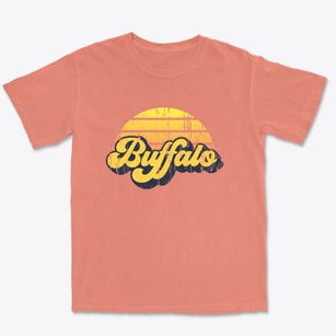 Buffalo North Dakota Sublime Sunset Premium Heavyweight T-shirt
