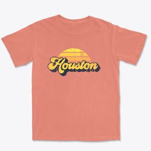 Houston Texas Sublime Sunset Premium Heavyweight T-shirt
