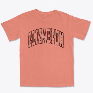 Elizabeth New Jersey Trendy Block Premium Heavyweight T-shirt