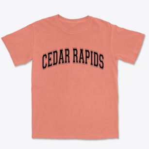Cedar Rapids Iowa Varsity Premium Heavyweight T-shirt