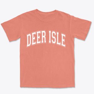 Deer Isle Maine Varsity Premium Heavyweight T-shirt