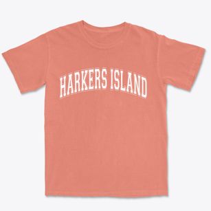Harkers Island North Carolina Varsity Premium Heavyweight T-shirt