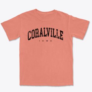 Coralville Iowa Urban Vibe Premium Heavyweight T-shirt