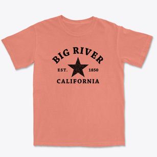 Big River California Star Premium Heavyweight T-shirt