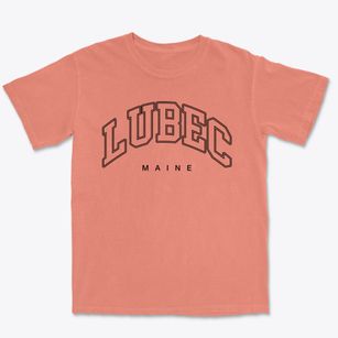 Lubec Maine Inline Premium Heavyweight T-shirt