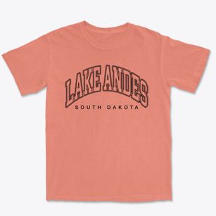 Lake Andes South Dakota Inline Premium Heavyweight T-shirt