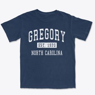 Gregory North Carolina Classic Established Premium Heavyweight T-shirt