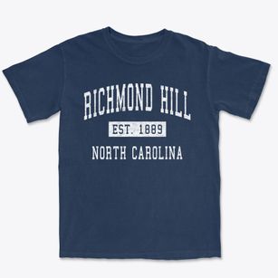 Richmond Hill North Carolina Classic Established Premium Heavyweight T-shirt