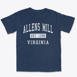 Allens Mill Virginia Classic Established Premium Heavyweight T-shirt