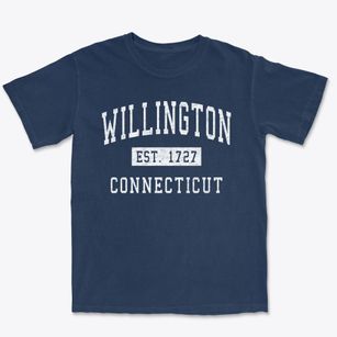 Willington Connecticut Classic Established Premium Heavyweight T-shirt