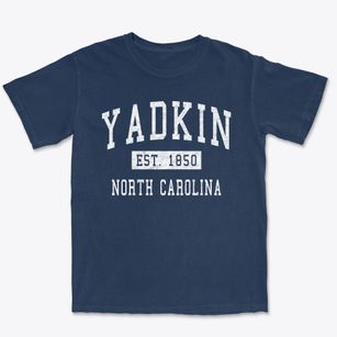 Yadkin North Carolina Classic Established Premium Heavyweight T-shirt