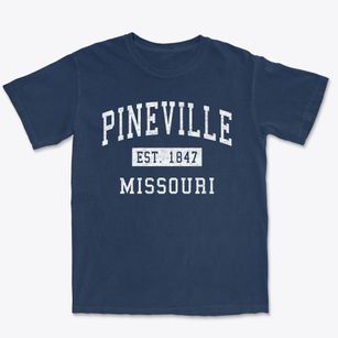 Pineville Missouri Classic Established Premium Heavyweight T-shirt