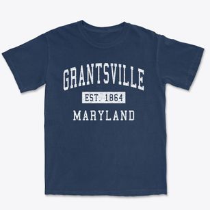 Grantsville Maryland Classic Established Premium Heavyweight T-shirt