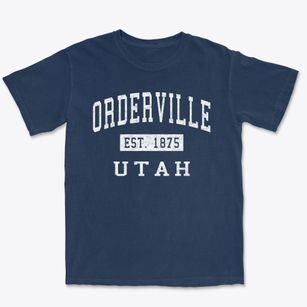 Orderville Utah Classic Established Premium Heavyweight T-shirt