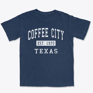 Coffee City Texas Classic Established Premium Heavyweight T-shirt