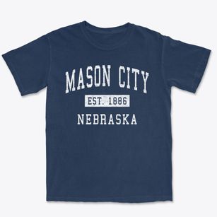 Mason City Nebraska Classic Established Premium Heavyweight T-shirt