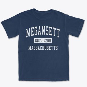 Megansett Massachusetts Classic Established Premium Heavyweight T-shirt