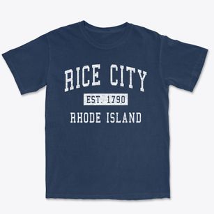 Rice City Rhode Island Classic Established Premium Heavyweight T-shirt