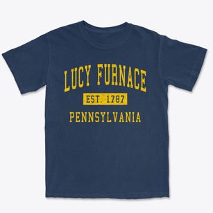 Lucy Furnace Pennsylvania Classic Established Premium Heavyweight T-shirt
