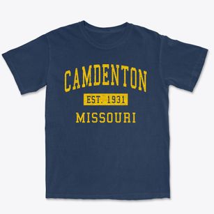 Camdenton Missouri Classic Established Premium Heavyweight T-shirt