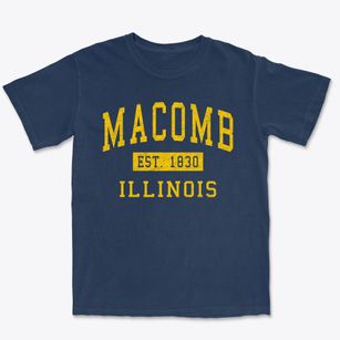 Macomb Illinois Classic Established Premium Heavyweight T-shirt