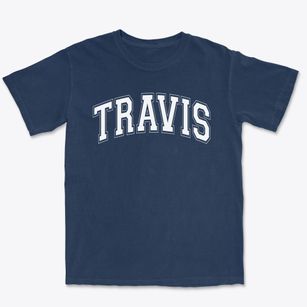 Travis Education Center High School Varsity Arch Premium Heavyweight T-shirt