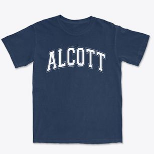 Alcott Elementary School Varsity Arch Premium Heavyweight T-shirt