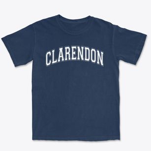 Clarendon School Varsity Arch Premium Heavyweight T-shirt