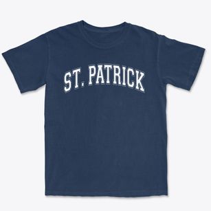 St Patrick Parish Varsity Arch Premium Heavyweight T-shirt