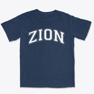 Zion Lutheran School Varsity Arch Premium Heavyweight T-shirt