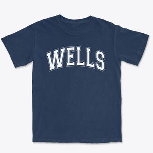 Wells Junior High School Varsity Arch Premium Heavyweight T-shirt