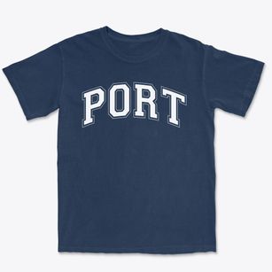 Port Huron South School Varsity Arch Premium Heavyweight T-shirt