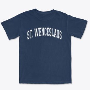 Saint Wenceslaus School Varsity Arch Premium Heavyweight T-shirt