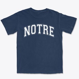 Notre Dame Of Dallas School Varsity Arch Premium Heavyweight T-shirt