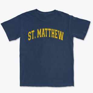 Saint Matthew School Varsity Arch Premium Heavyweight T-shirt
