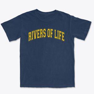 Rivers Of Life Christian Varsity Arch Premium Heavyweight T-shirt