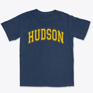 Hudson Elementary School Varsity Arch Premium Heavyweight T-shirt