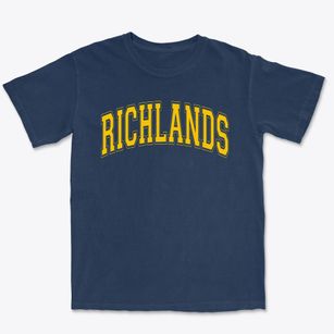 Richlands High School Varsity Arch Premium Heavyweight T-shirt