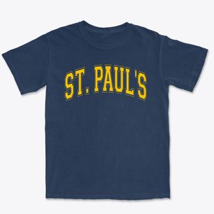 Saint Paul's Episcopal School Varsity Arch Premium Heavyweight T-shirt