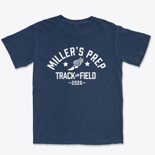Miller's Prep Academy For Boys Track and Field Premium Heavyweight T-shirt