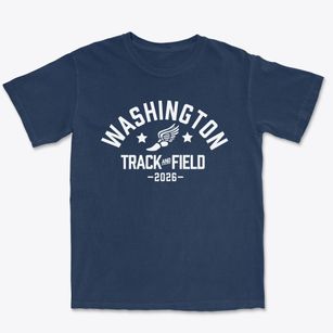 Washington School Track and Field Premium Heavyweight T-shirt