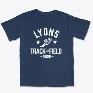 Lyons Middle School Track and Field Premium Heavyweight T-shirt