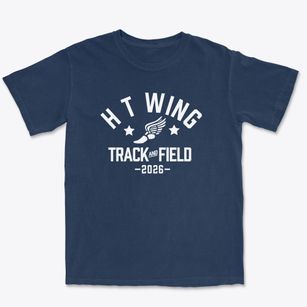 H T Wing Elementary School Track and Field Premium Heavyweight T-shirt