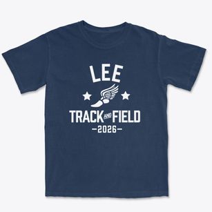 Lee Junior High School Track and Field Premium Heavyweight T-shirt
