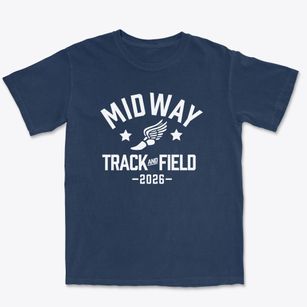 Midway Elementary School Track and Field Premium Heavyweight T-shirt