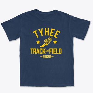 Tyhee Elementary School Track and Field Premium Heavyweight T-shirt