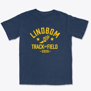 Lindbom Elementary School Track and Field Premium Heavyweight T-shirt