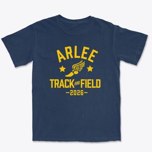 Arlee Middle School Track and Field Premium Heavyweight T-shirt