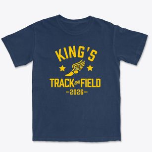 King's Memorial Christian Academy Track and Field Premium Heavyweight T-shirt